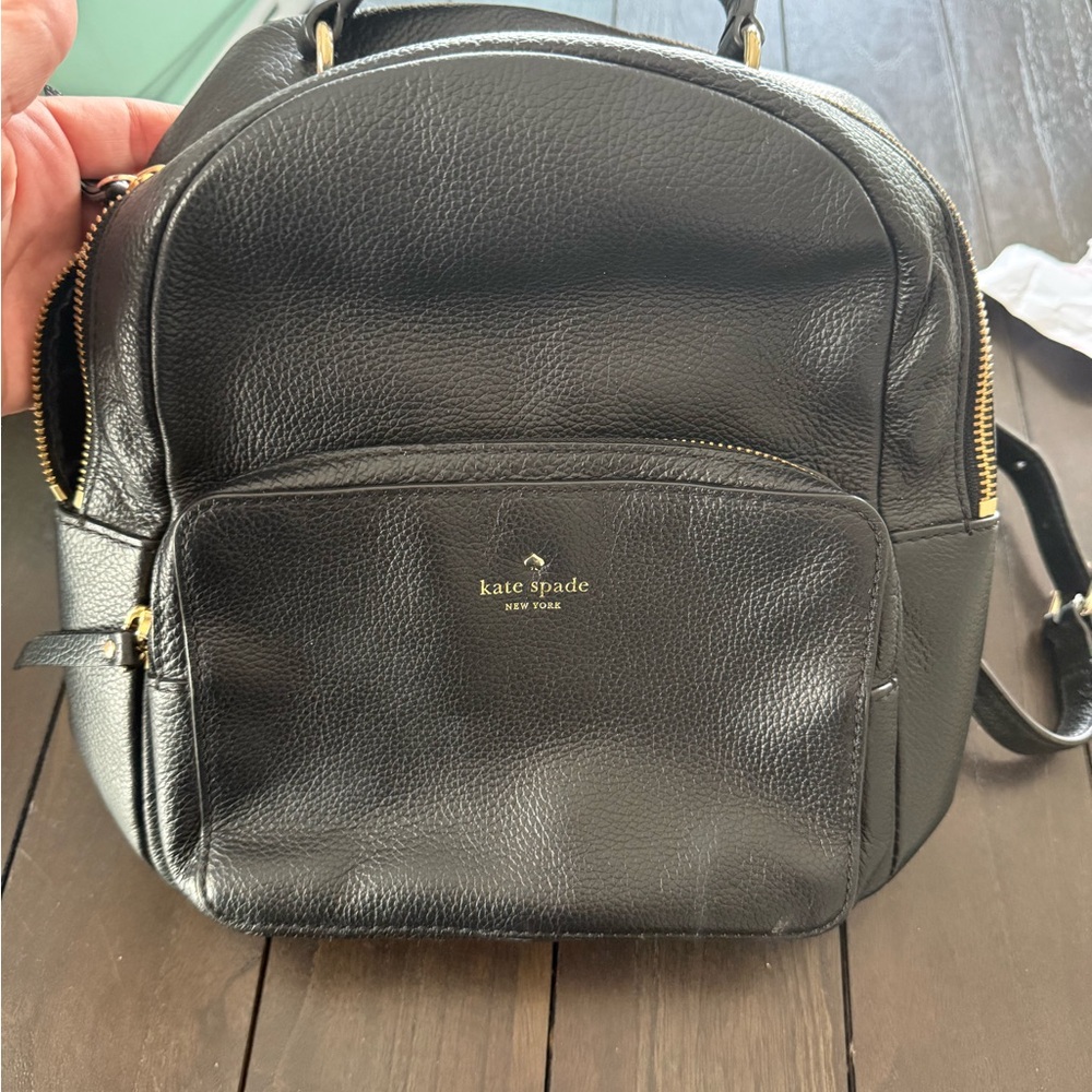 Kate Spade Black Nicole Larchmont
Avenue Leather Backpack